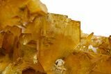 Lustrous Yellow-Orange Bladed Barite Crystal Cluster - Peru #330477-1
